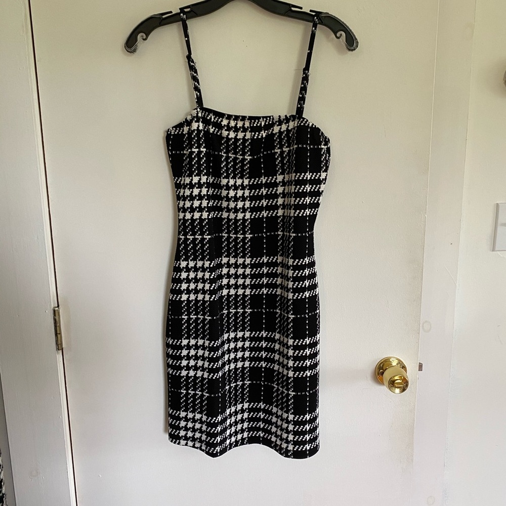 Shein Houndstooth Dress